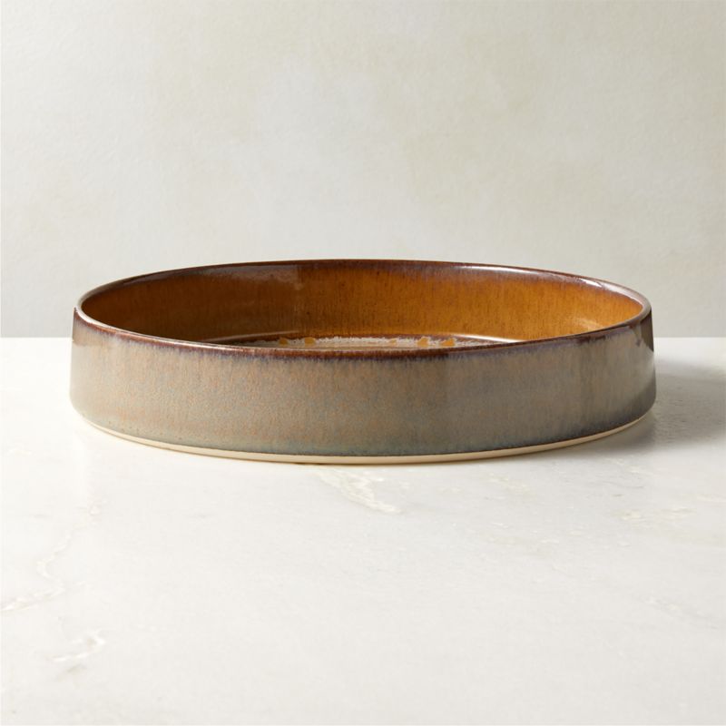 View Prado Tan Pasta Bowl with Reactive Glaze details