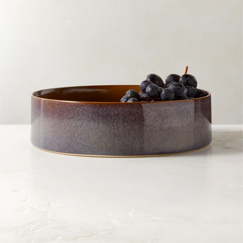 View Prado Tan Serving Bowl with Reactive Glaze details