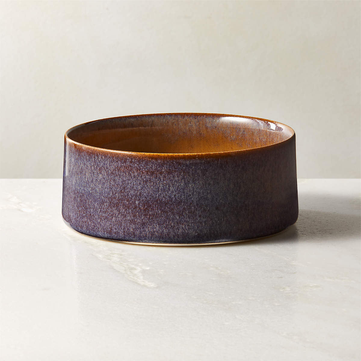 Prado Multicolor Soup Bowl with Reactive Glaze + Reviews CB2 Canada