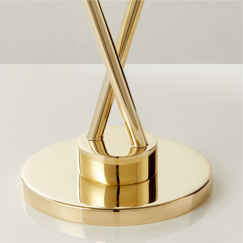 Praia Shell Unlacquered Brass Table Lamp - image 4 of 6