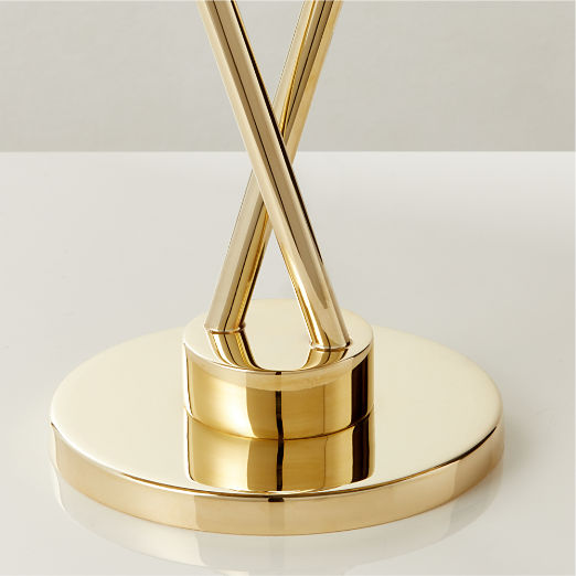 Praia Shell Unlacquered Brass Table Lamp