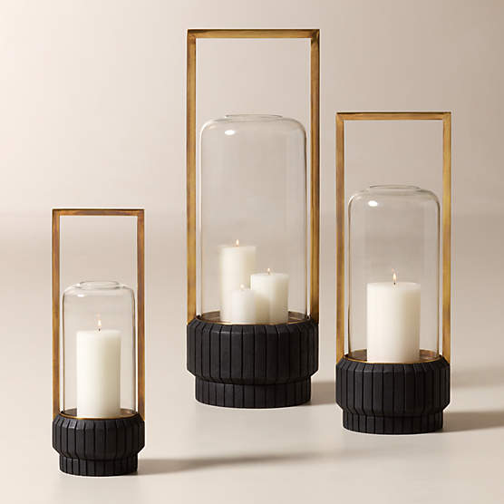 Pratt Teak Outdoor Lanterns Set of 3