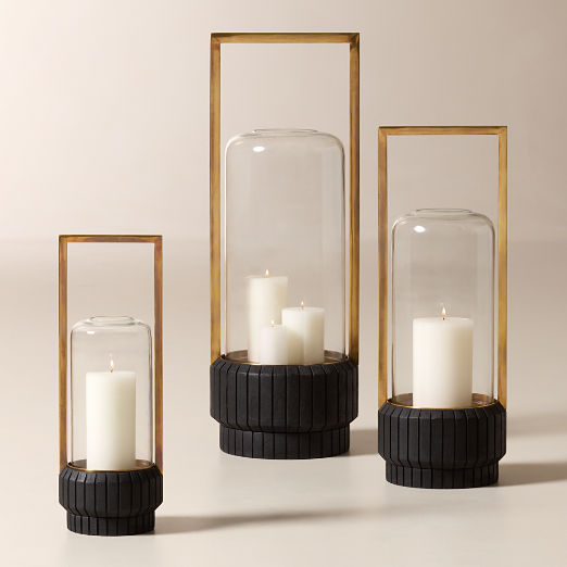 Pratt Teak Outdoor Lanterns Set of 3