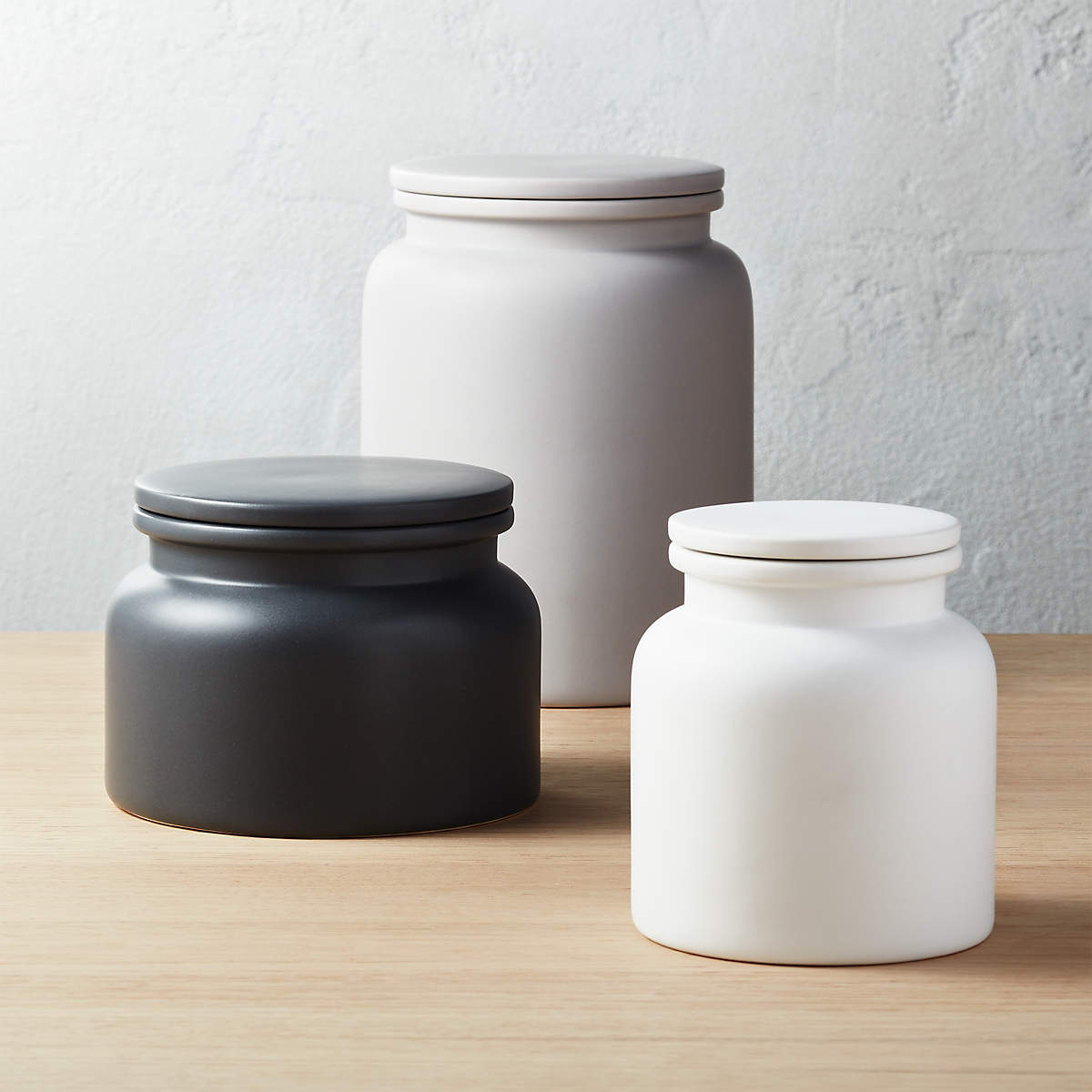 3 Piece Prep Canister Set Reviews CB2   3 Piece Prep Canister Set 