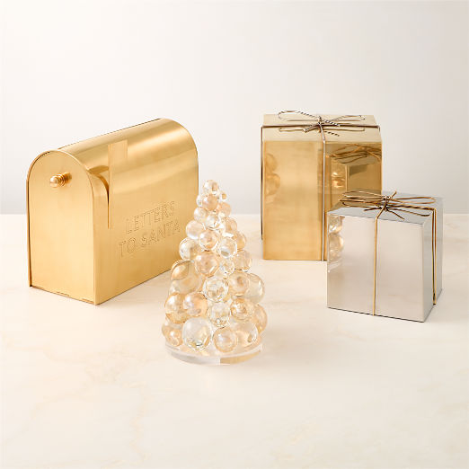 Christmas Present Holiday Decor Set of 4