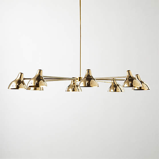 Teardrops Capiz Chandelier + Reviews CB2
