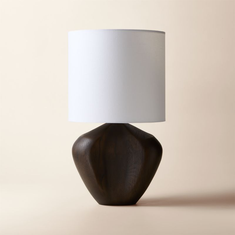 Press Oak Wood Table Lamp - image 3 of 4