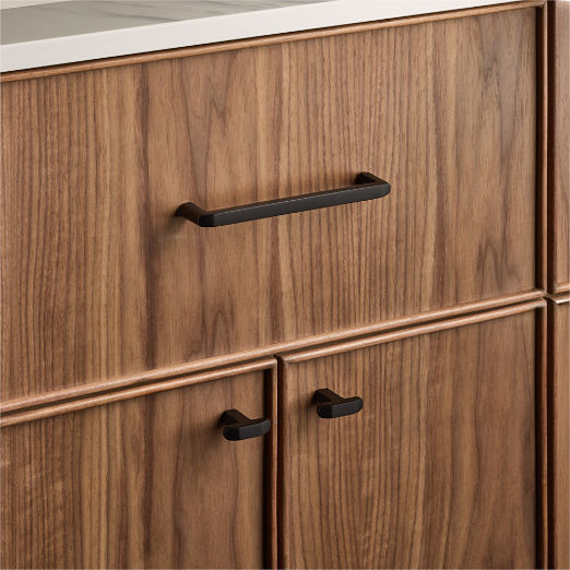Preston Matte Black Cabinet Handle 6"