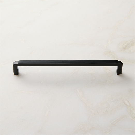 Preston Matte Black Cabinet Handle 8"