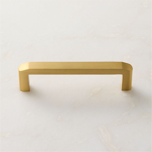 Preston Brushed Brass Cabinet Handle 4"