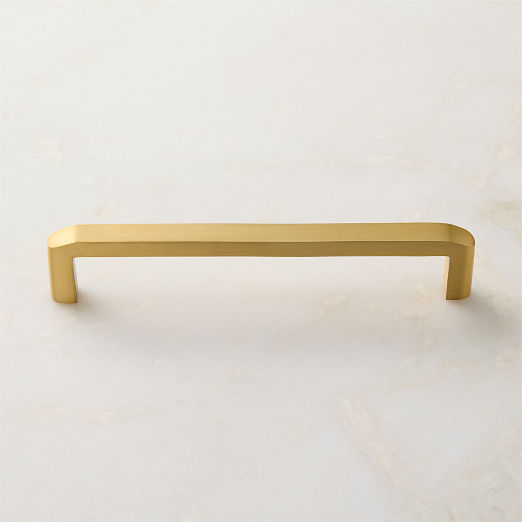 Preston Brushed Brass Cabinet Handles