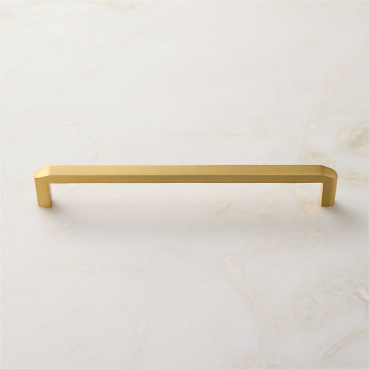 Preston Brushed Brass Cabinet Handle 8"
