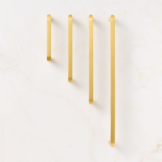 Preston Brushed Brass Cabinet Handles