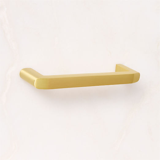 Preston Brushed Brass Cabinet Handle 4"