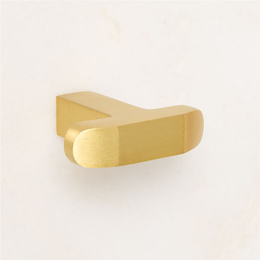 Preston Brushed Brass Cabinet Knob 1.5"