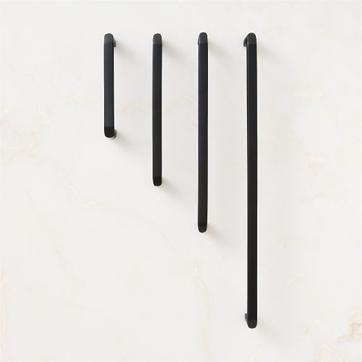 Preston Matte Black Cabinet Handle 8"