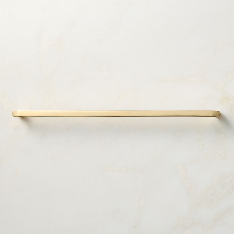 Preston Unlacquered Brass Cabinet Handle 12" - image 2 of 7