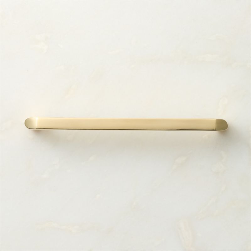 Preston Unlacquered Brass Cabinet Handle 6" - image 1 of 6