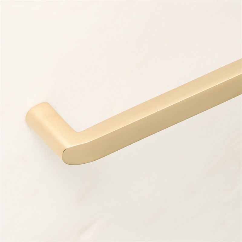 Preston Unlacquered Brass Cabinet Handle 12" - image 4 of 7
