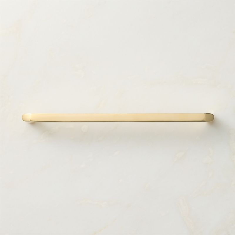 Preston Unlacquered Brass Cabinet Handle 8" - image 2 of 7