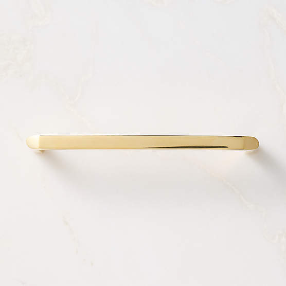 Preston Unlacquered Brass Handle 6"