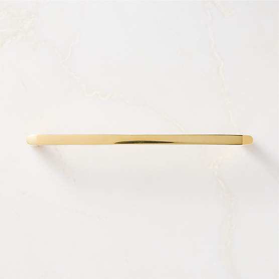Preston Unlacquered Brass Handle 8"