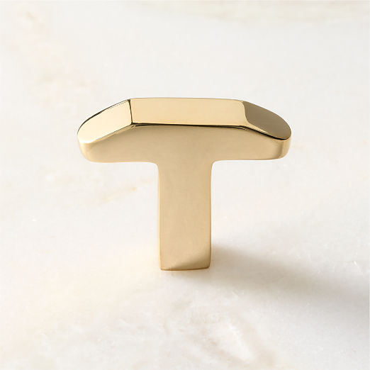 Preston Unlacquered Brass Cabinet Knob 1.5"