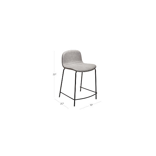 Primitivo Grey Counter Stool