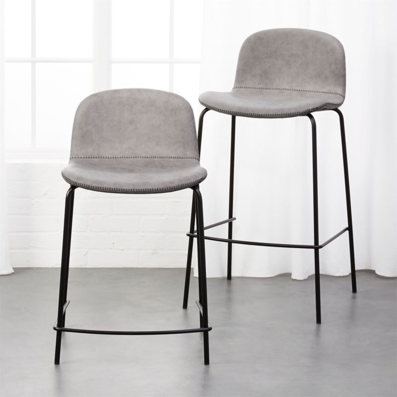Primitivo Grey Bar Stools CB2