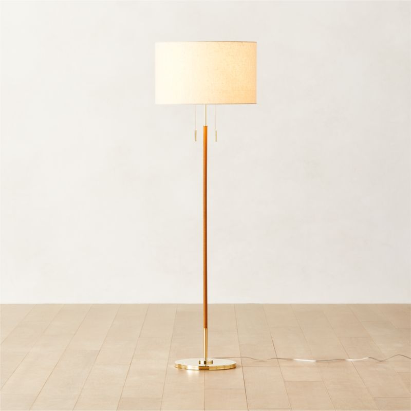 Ridgefield Brass Floor Lamp