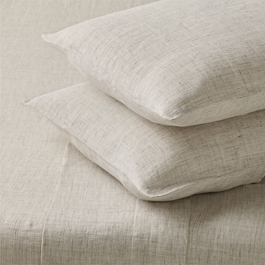 Premier Flax EUROPEAN FLAX™-Certified Heathered Linen Queen Sheet Set