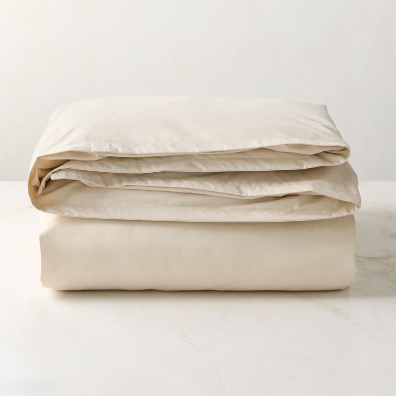 Premier Light Taupe Organic Cotton Percale 500 Thread Count Full/Queen Bedding Set - image 3 of 4