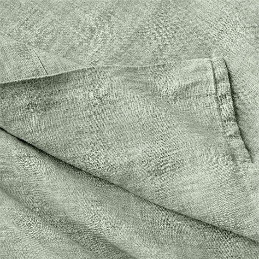 Premier Sage Green European Heathered Linen King Sheet Set