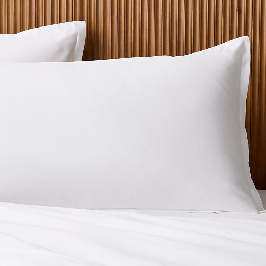 Premier White Organic Cotton Sateen 600 Thread Count Pillow Shams Set of 2