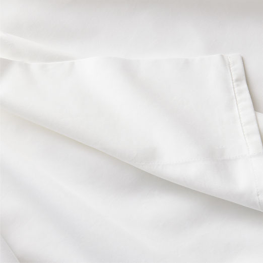 Premier White Organic Cotton Sateen 600 Thread Count Sheet Set