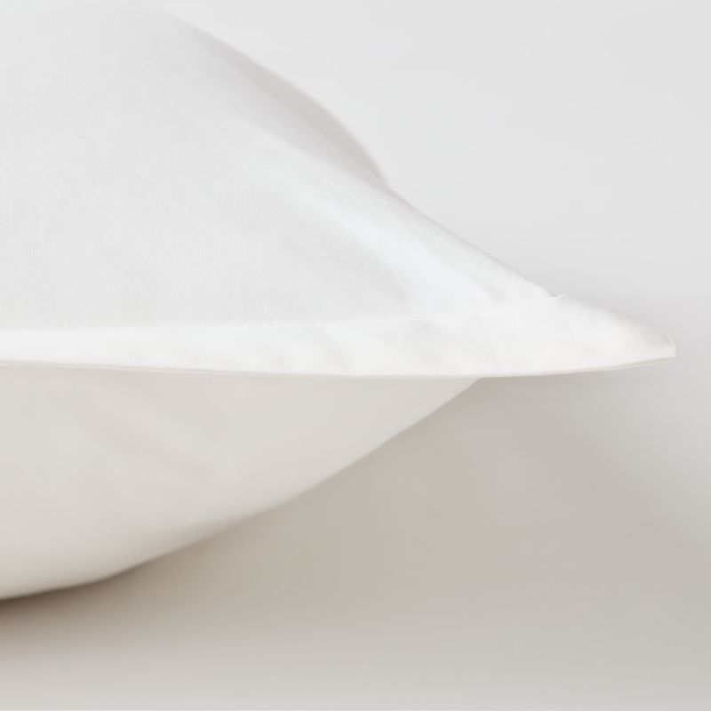 Premier Warm White Organic Cotton Percale 500 Thread Count Standard Pillow Shams Set of 2 - image 4 of 7