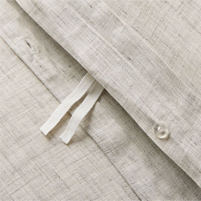 Premier Flax EUROPEAN FLAX™-Certified Heathered Linen Full/Queen Duvet Cover