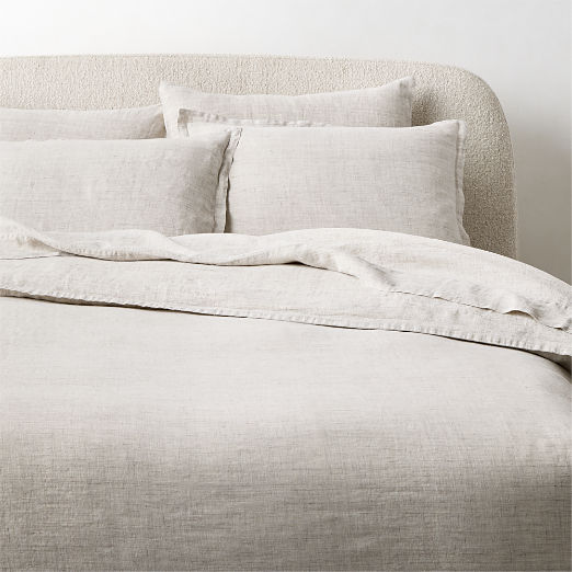 Premier Flax European Heathered Linen Duvet Cover
