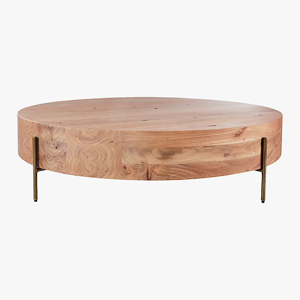 Proctor Low Round Wood Coffee Table