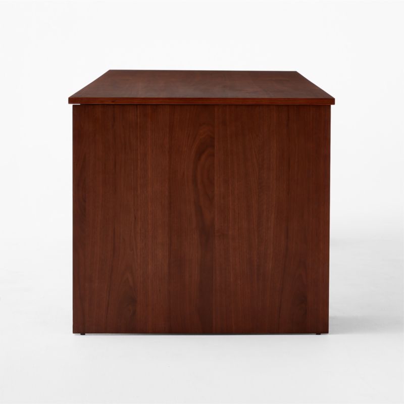 Proust 6-Drawer Walnut Wood Desk - image 4 of 7