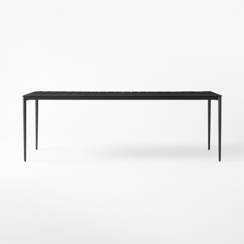 Proux 90" Charcoal Black Metal Outdoor Dining Table - image 6 of 11