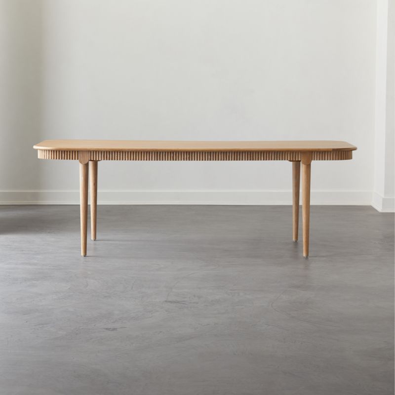 Providence Cerused Oak Wood Dining Table + Reviews | CB2 Canada
