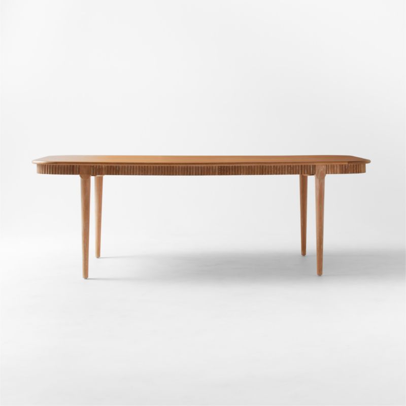 Providence 90" Rectangular Cerused Oak Wood Dining Table - image 5 of 13