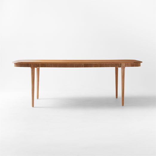 Providence 90" Rectangular Cerused Oak Wood Dining Table