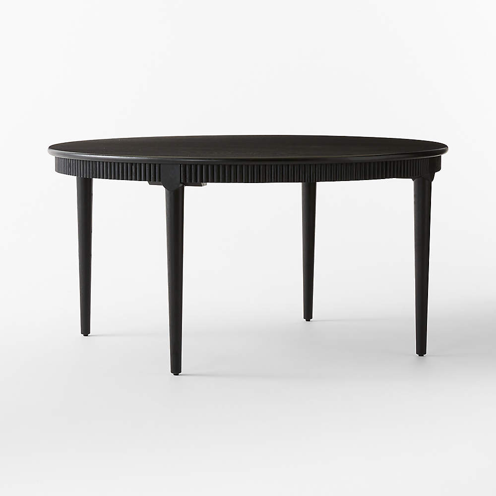 60 round discount black dining table