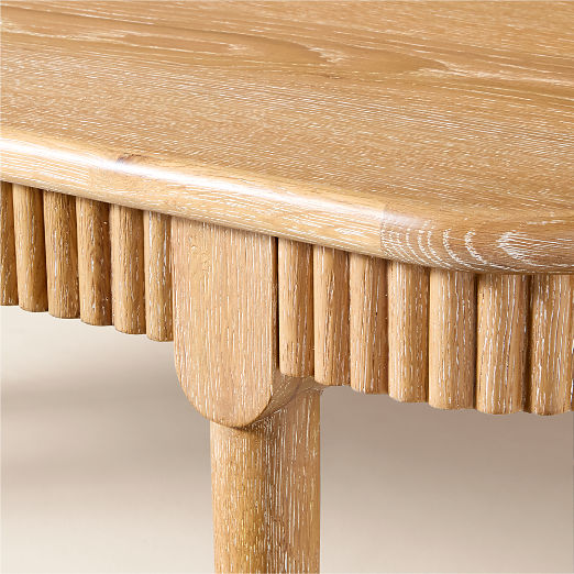 Providence 57" Cerused Oak Dining Bench