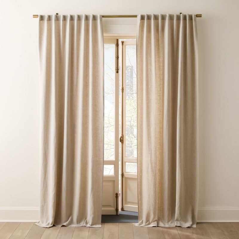 Porter 1.25" Adjustable Brushed Brass Curtain Rod 28"-48" - image 2 of 3