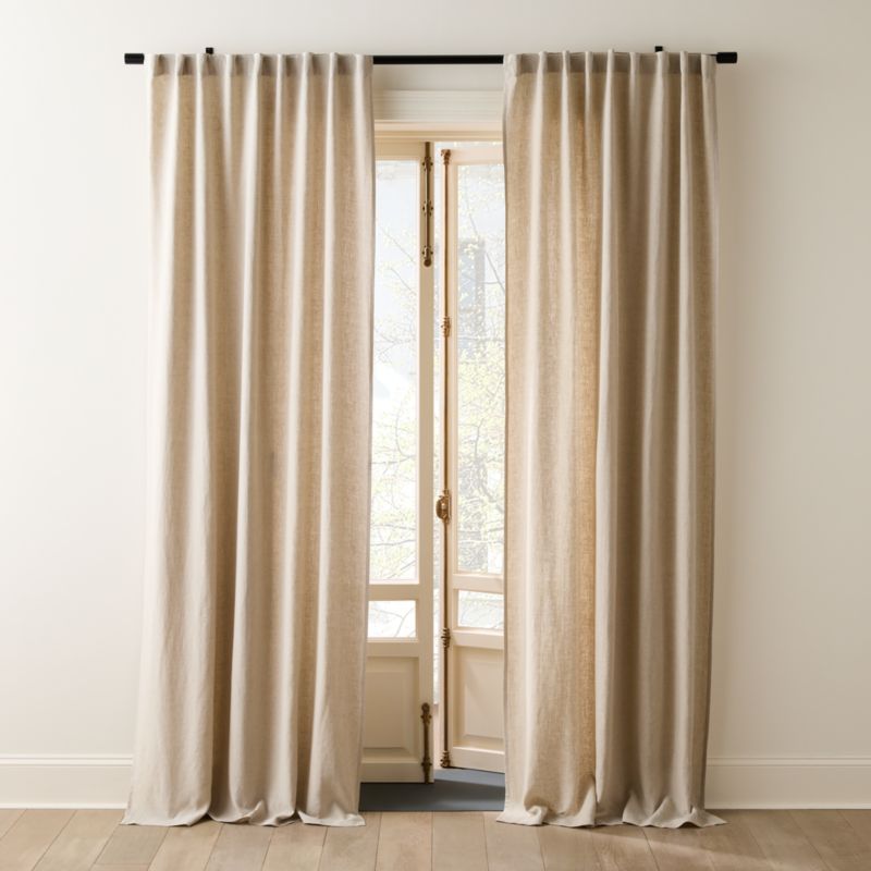 Porter 1.25" Adjustable Black Curtain Rod 28"-48" - image 2 of 3