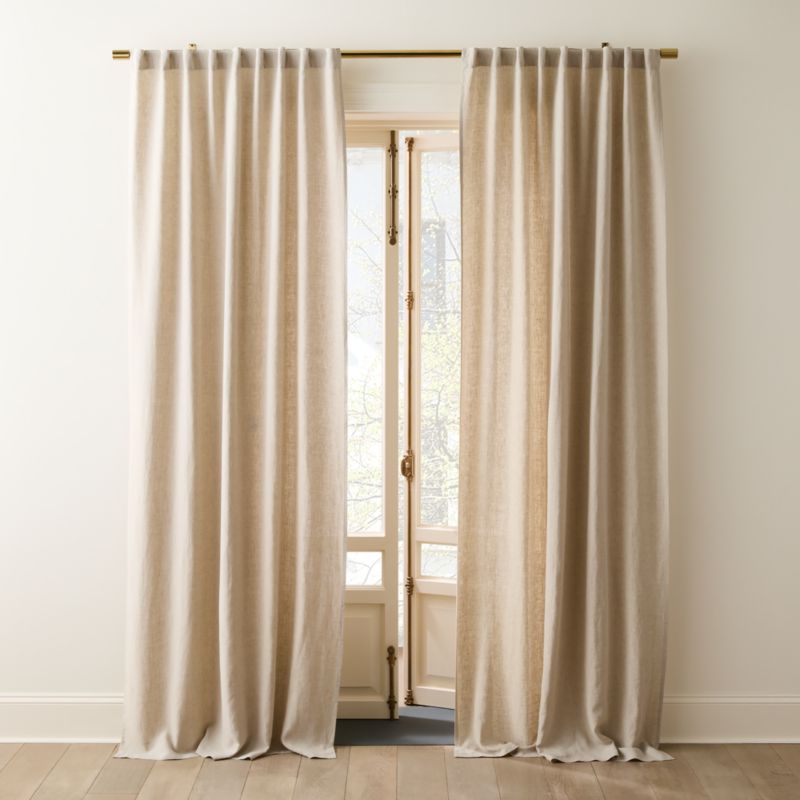 Porter 1.25" Adjustable Polished Brass Curtain Rod 28"-48" - image 2 of 3
