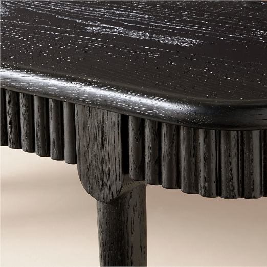 Providence 57" Black Ebonized Oak Dining Bench